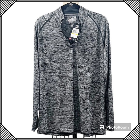 UNDER AMOUR Mens Heatgear Half-Zip Pullover Sweatshirt - Size M/Unisex /NWT - Picture 6 of 7